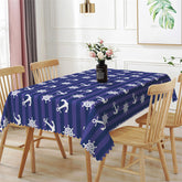 Lofaris Sea Marine Anchor Party Blue Rectangle Tablecloth